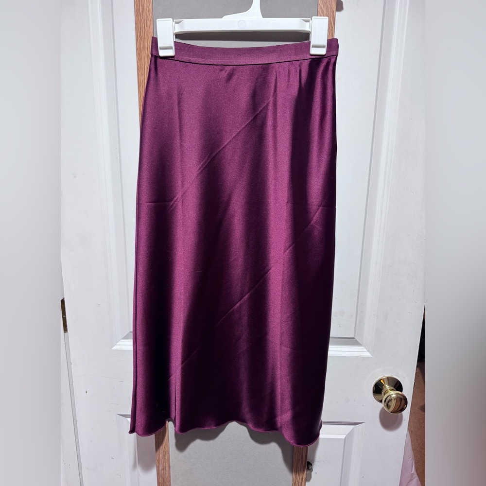 Elegant burgundy Women's Skirt- Size S